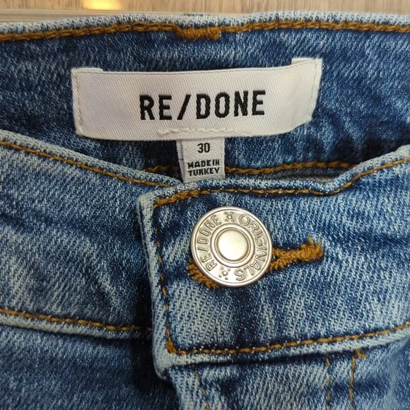 RE/DONE 70s Stove Pipe Jeans 30 New